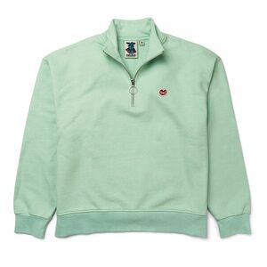 DEUS Ex Machina Mint True Tomance Quarter-Zip Pullover